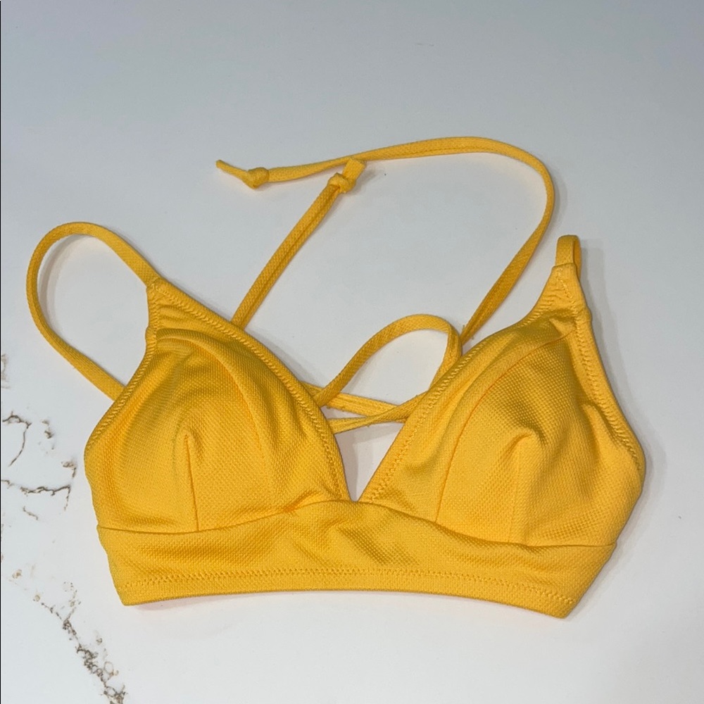 Golden Yellow Women's Bikini Top | S